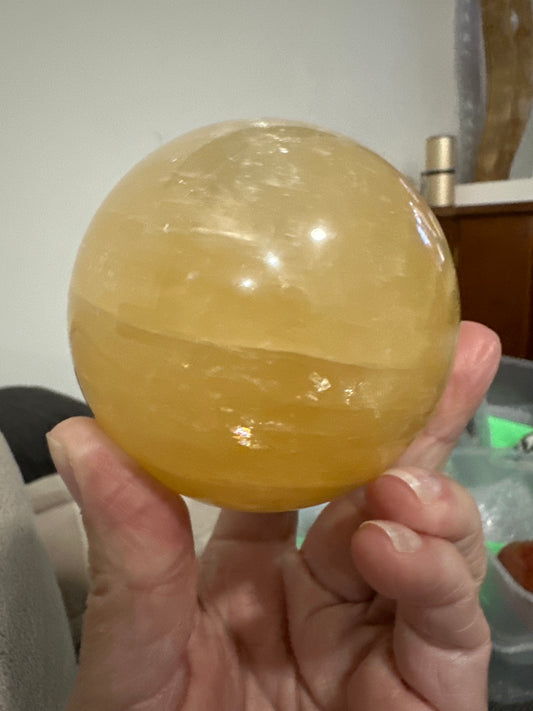 Honey Calcite🔮Sphere