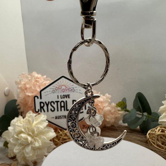 Moon Key Chain Crystal Assorted