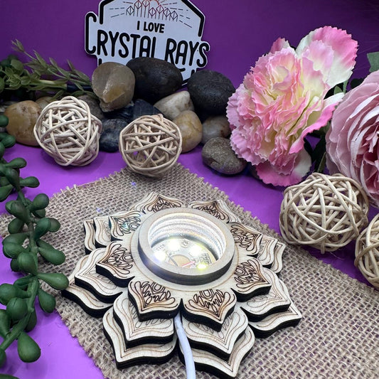 White LED light Stand ~ Lotus (large)