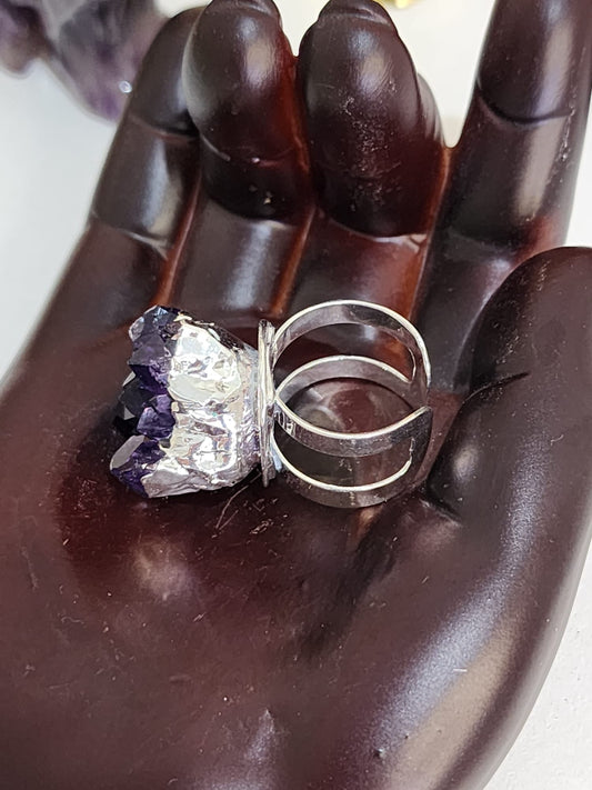 💜 Amethyst ~ Cluster Ring