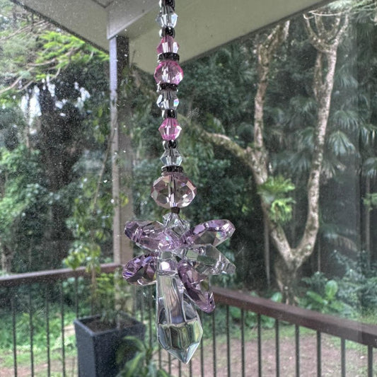 🤍Glass Angel Suncatcher Pendant #4