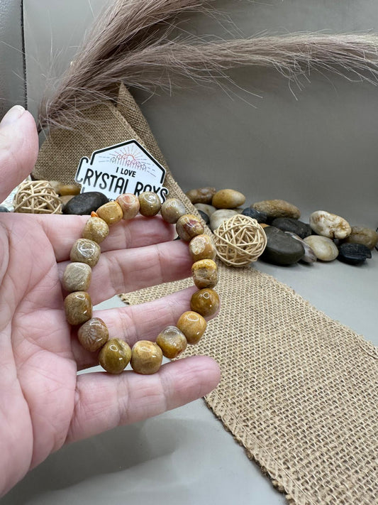 Camel Jasper🤎9mm Bracelet