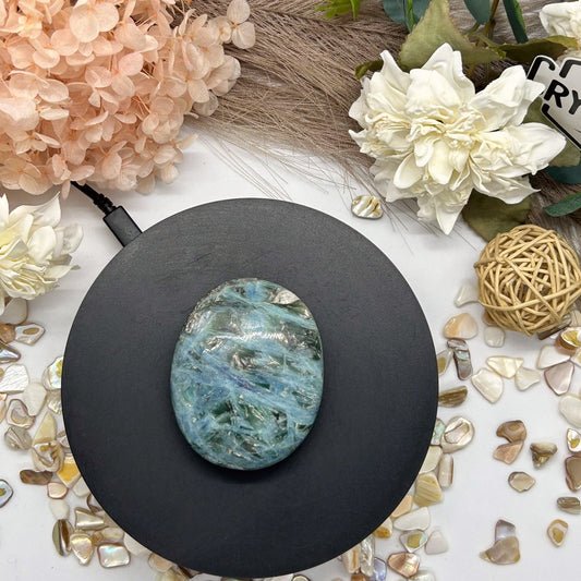 Blue Kyanite Palm Stone