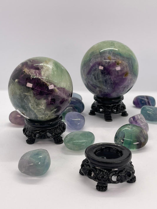 🖤Black Resin Sphere Stand (M)