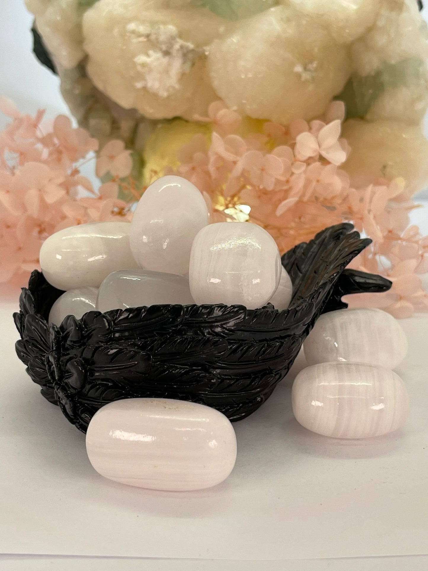 Pink Mangano Calcite Tumble Stones