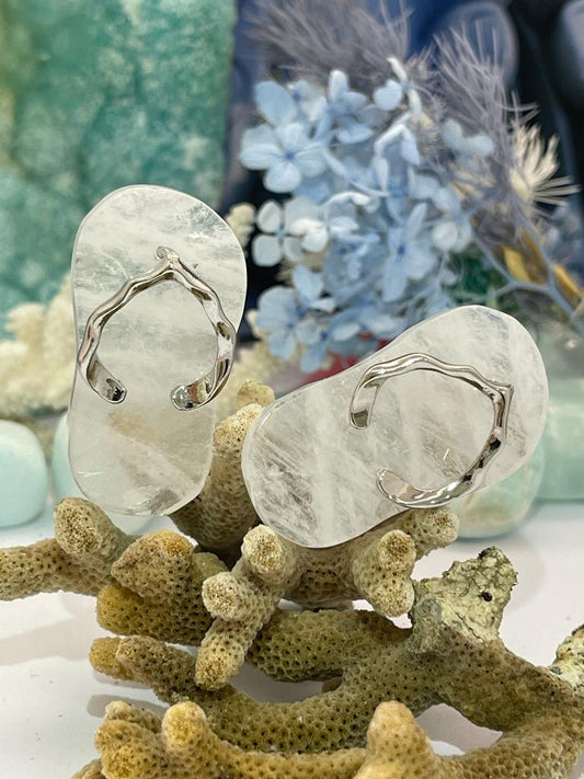 🤍Clear Quartz Thong Carving