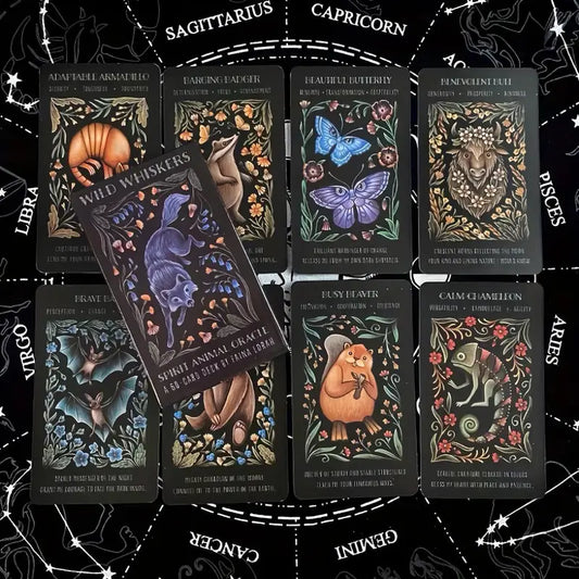 Wild Whiskers Spirit Animal Tarot Cards 🐾✨