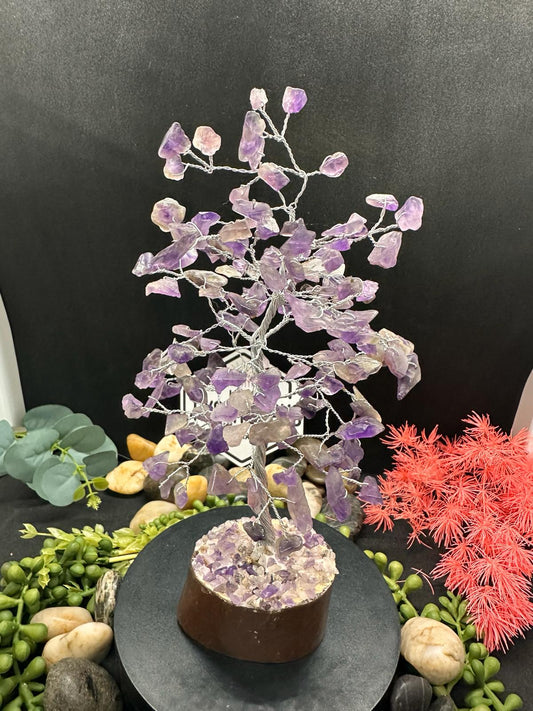Amethyst Crystal Chip Tree