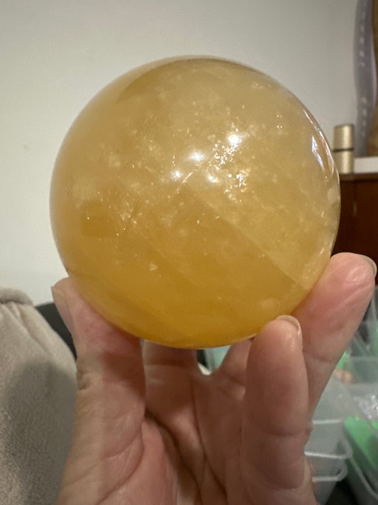 Honey Calcite🔮Sphere