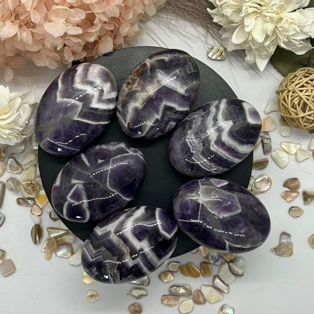 Dream Amethyst Palm Stones