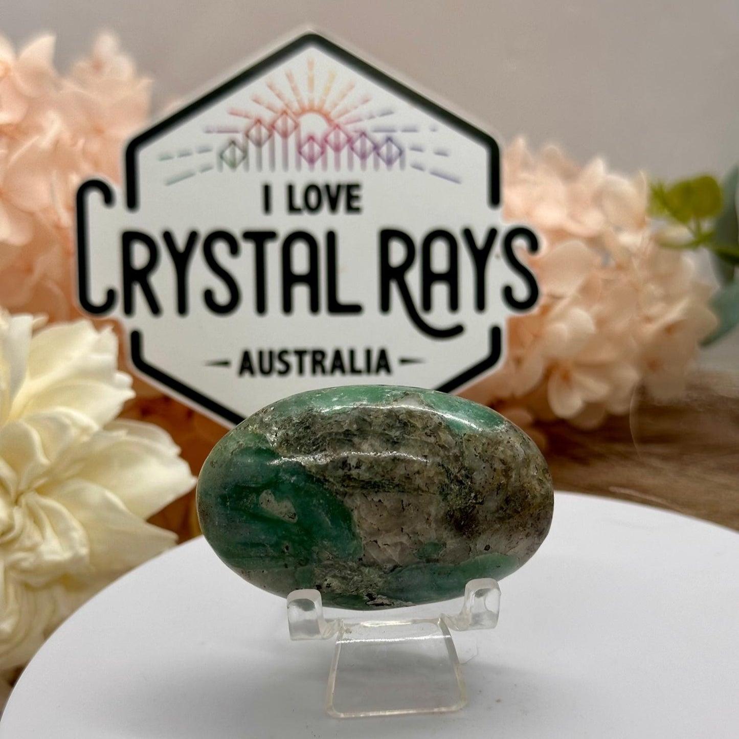 Nephrite Jade Palm Stone
