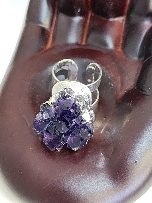 💜 Amethyst ~ Cluster Ring