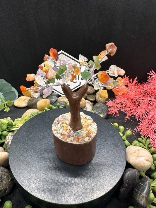 Mixed Crystal Chip Tree Small