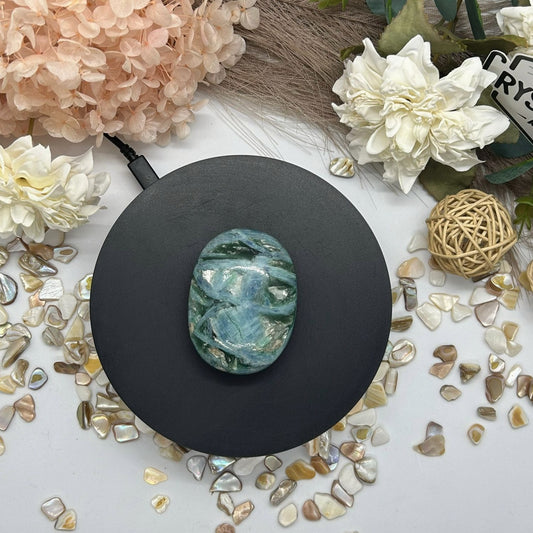 Blue Kyanite Palm Stone