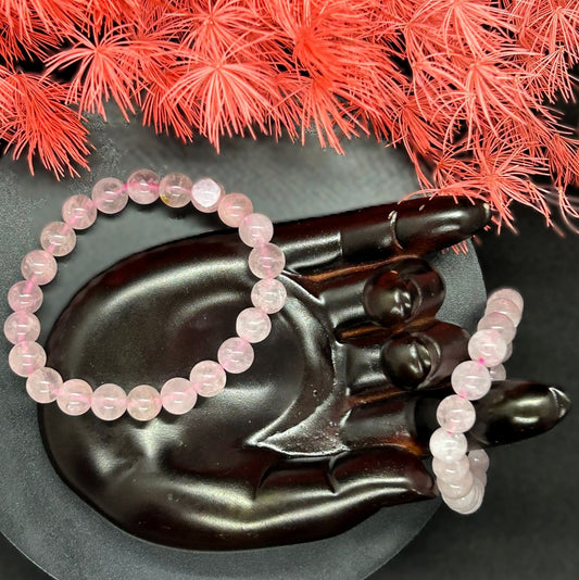 Rose Quartz💗Round Beaded Bracelets