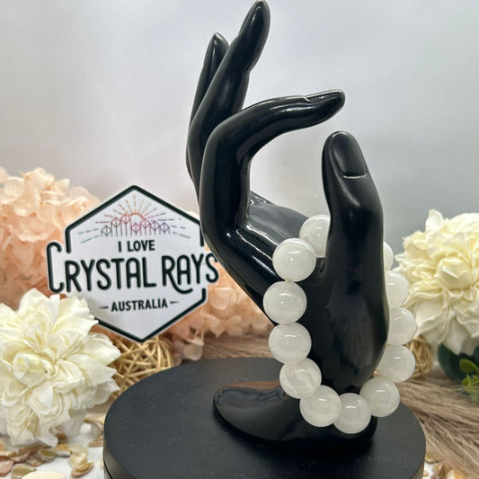 🤍White Onyx Bracelet 15mm Beads