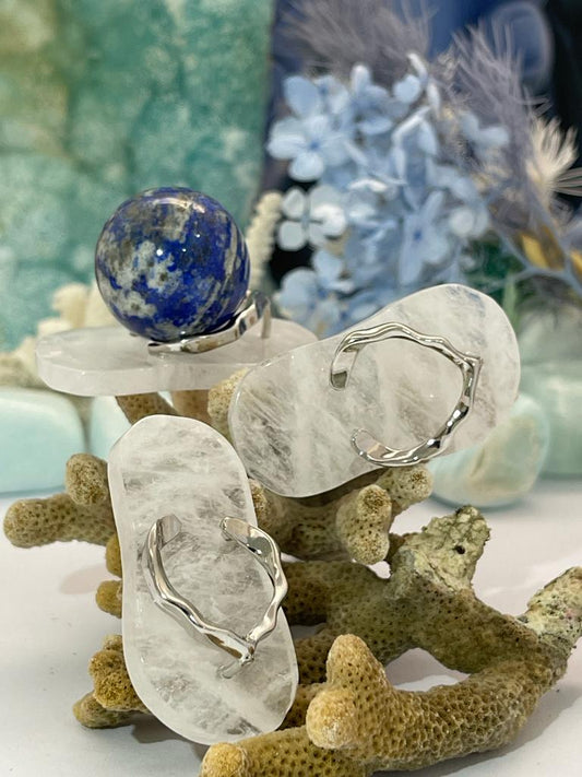 🤍Clear Quartz Thong Carving